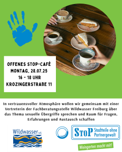 StoP Infcafe mit Fachberatungsstelle Wildwasser