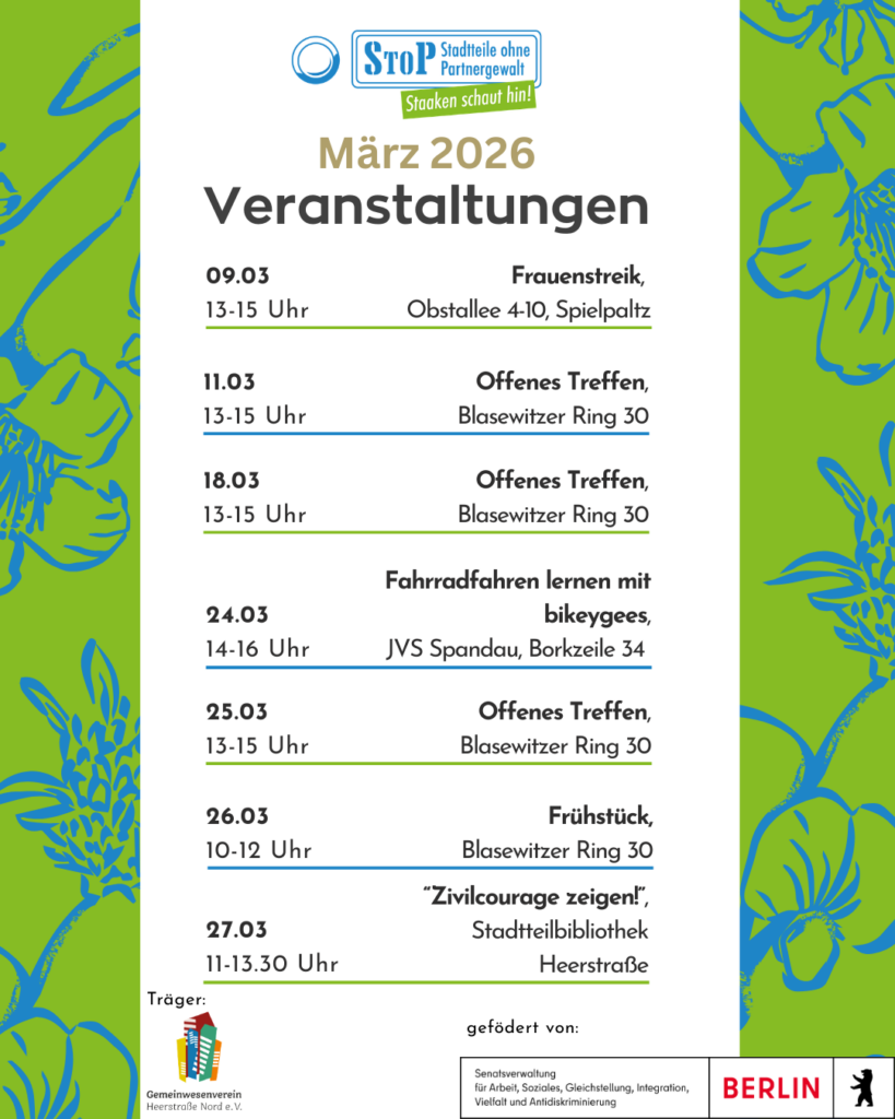 Programm an Veranstaltungen