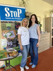 stop infotisch mit aktive