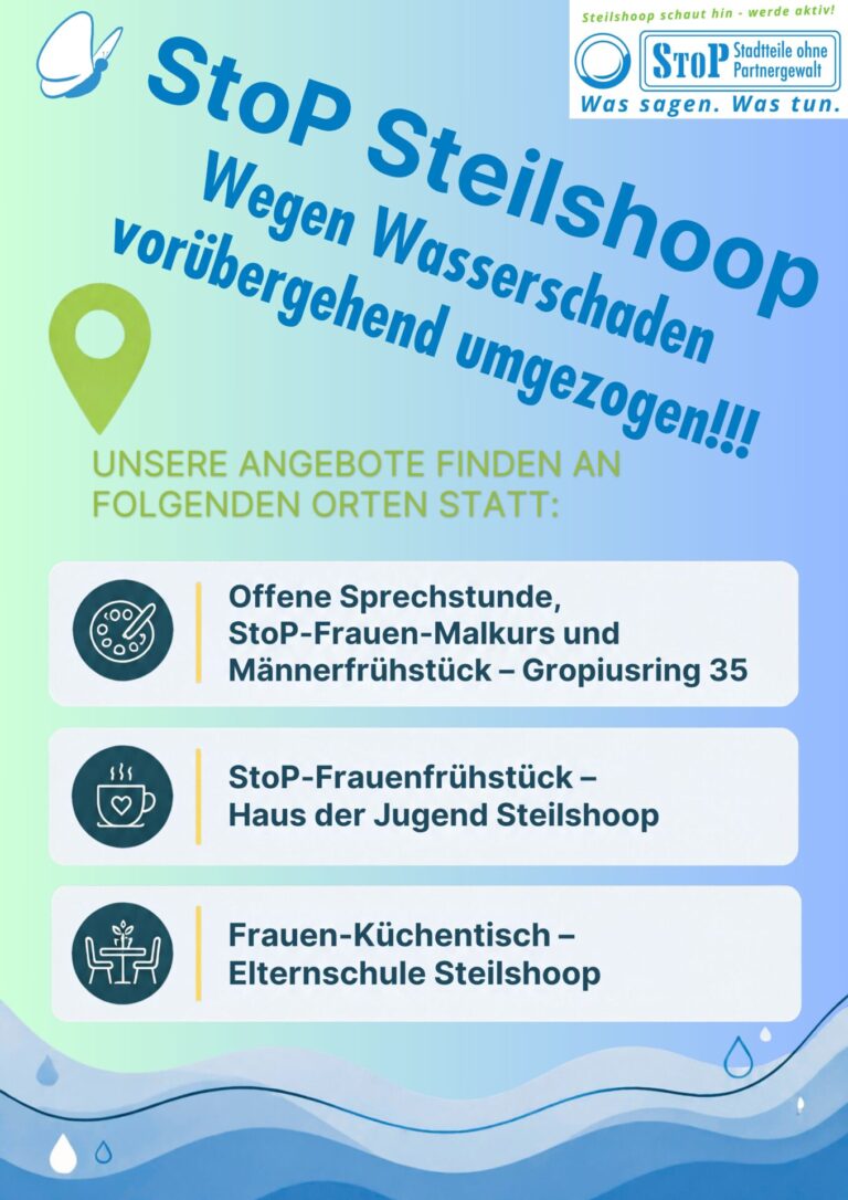 Umzug wegen Wasserschaden
