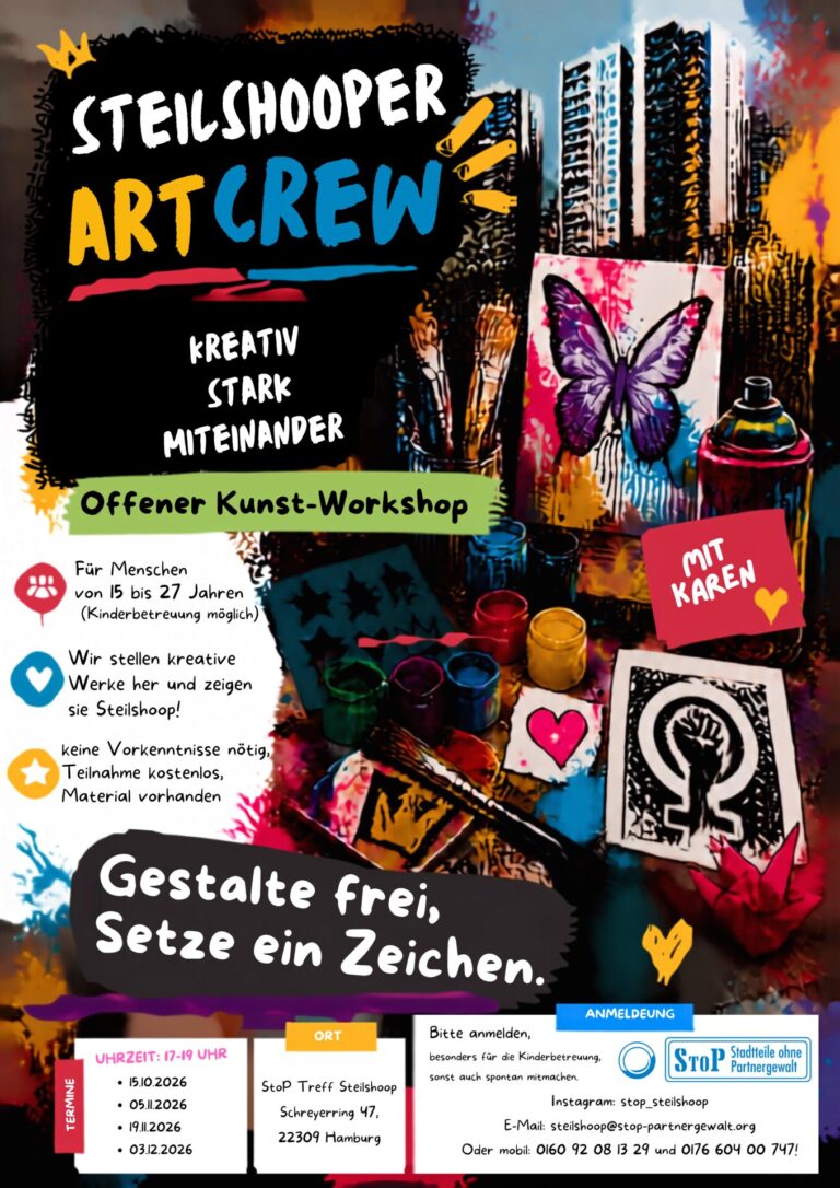 Einladung für eine Workshopserie für jungen Erwachsene die Lust auf Kunst haben