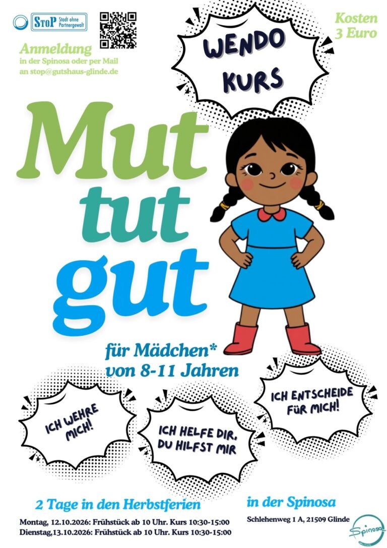 Mut tut gut! WenDo Kurs für Mächen im Alter von 8 bis 11 Jahren in der Spinosa Glinde